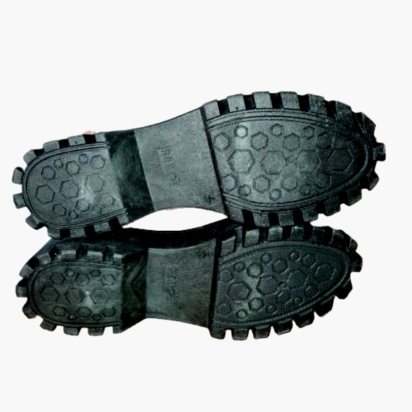 RHINESTONE ☆ CLUB STOMPS ☆ POUCH STRAP ☆ BLUSH LUG BOOTS ☆ NWT - Picture 11 of 12